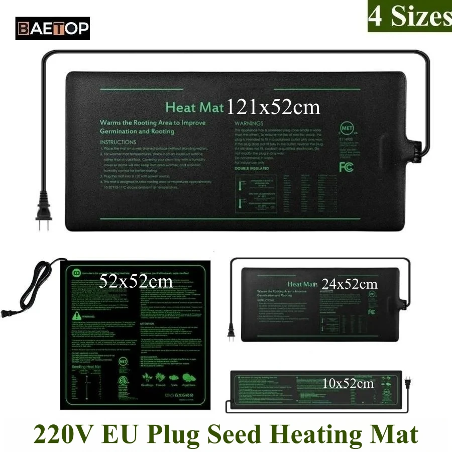 Seedling Heat Mat - Estera térmica para plántulas, 4 tamaños,