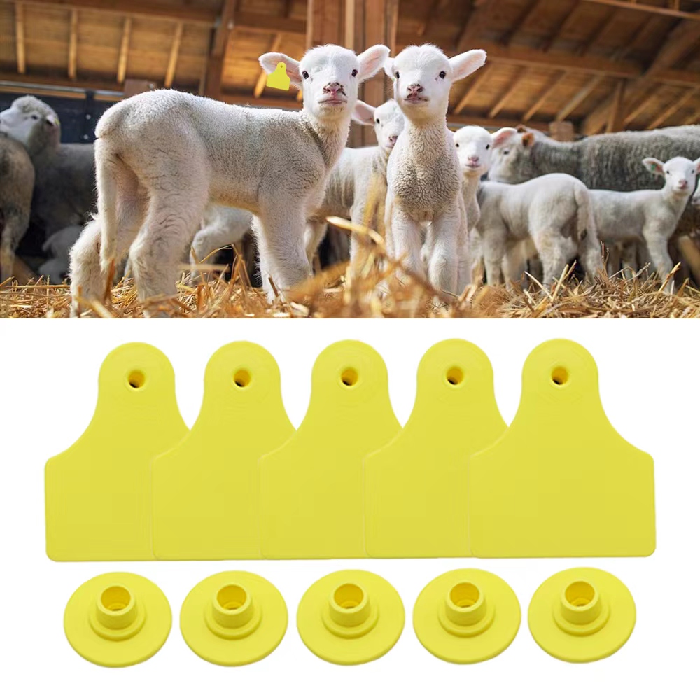 Livestock Ear Tag - 20 Etiquetas de Oreja en Blanco