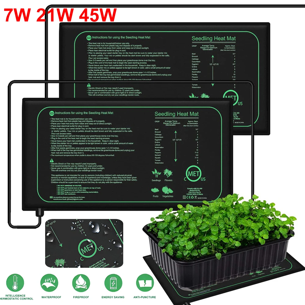 Seedling Heat Mat - Estera térmica para plántulas de 10/25/50CM,