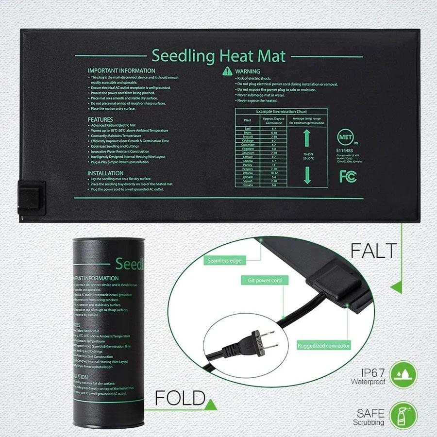 Estera térmica para plántulas, - Seedling Heat Mat reseña y precio
