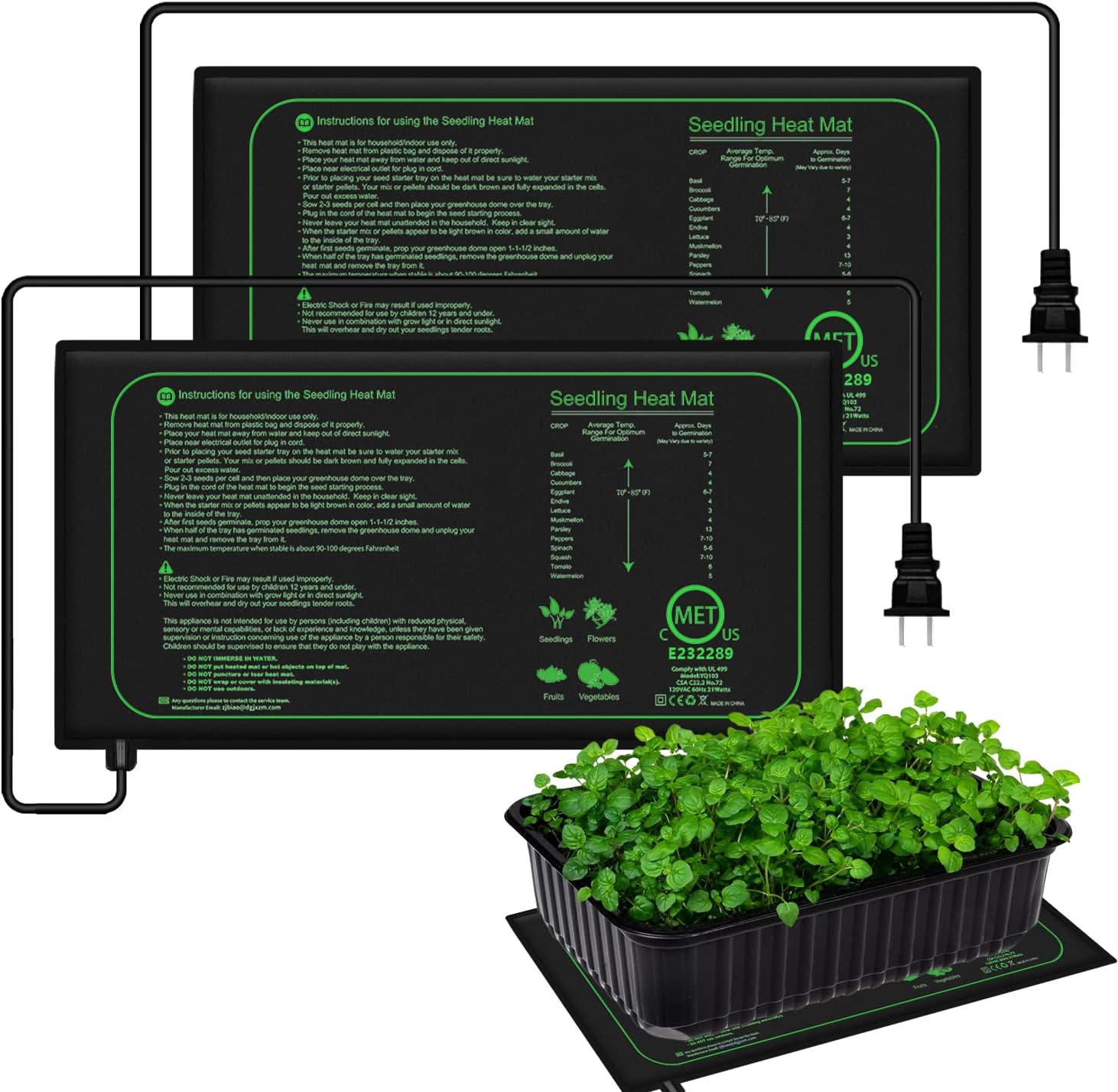 Estera térmica para plántulas  - Seedling Heat Mat reseña y precio