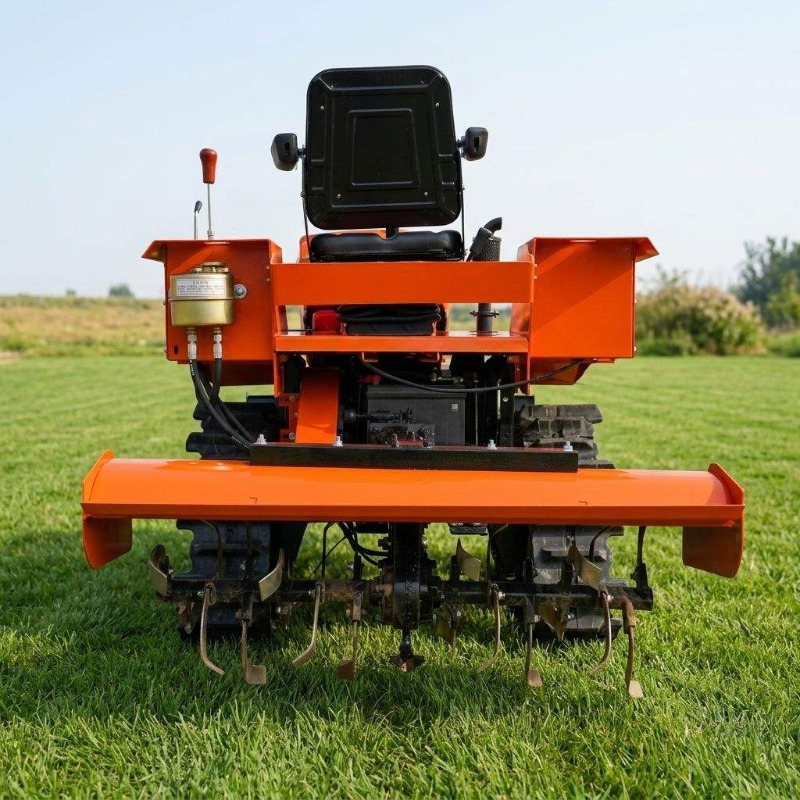 Tractor de orugas 4x4 con roto - Agriculture Farming Equipments reseña y precio
