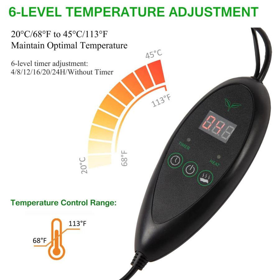 Alfombrilla de calor para plán - Seedling Heat Mat reseña y precio