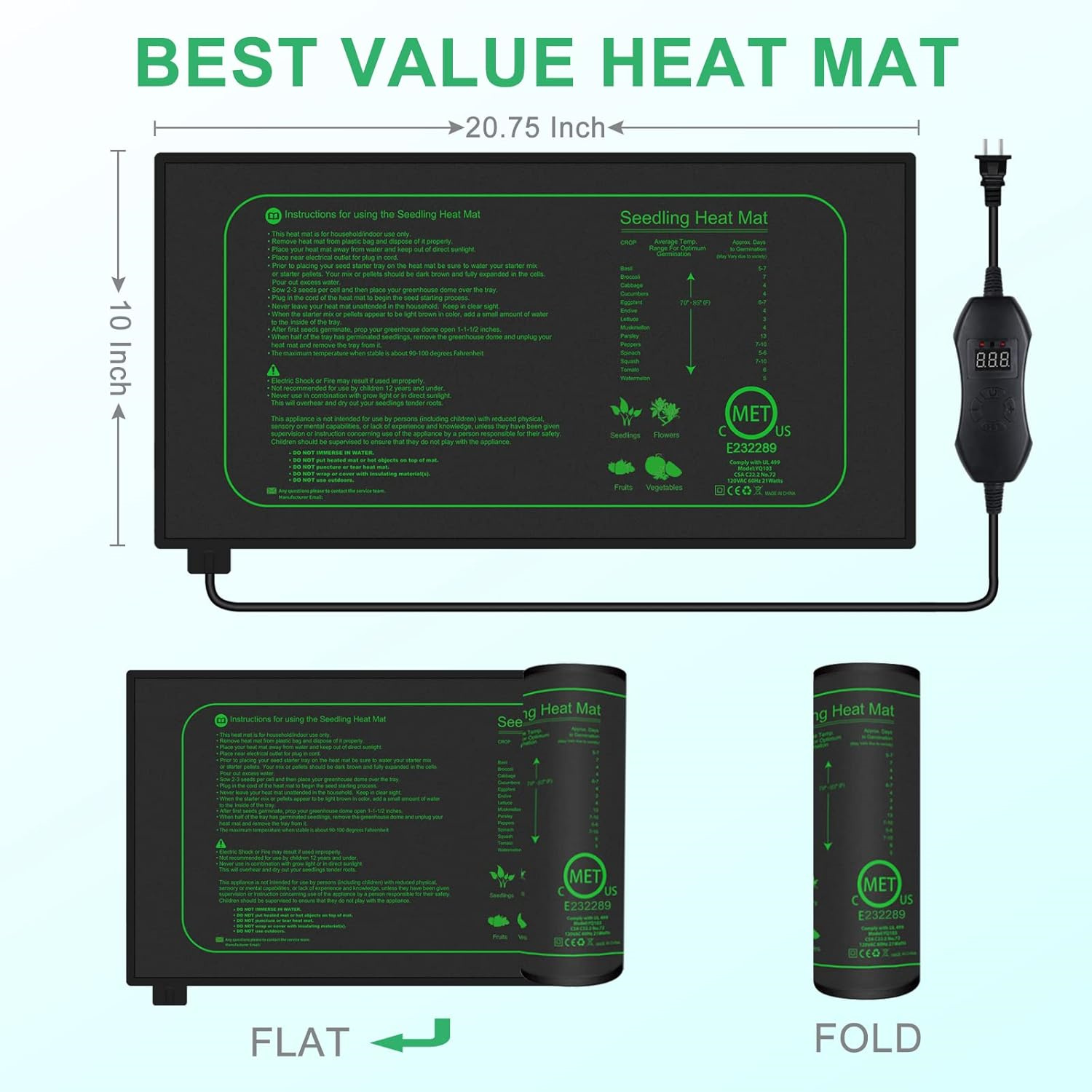 Alfombrilla Térmica para Plánt - Seedling Heat Mat reseña y precio