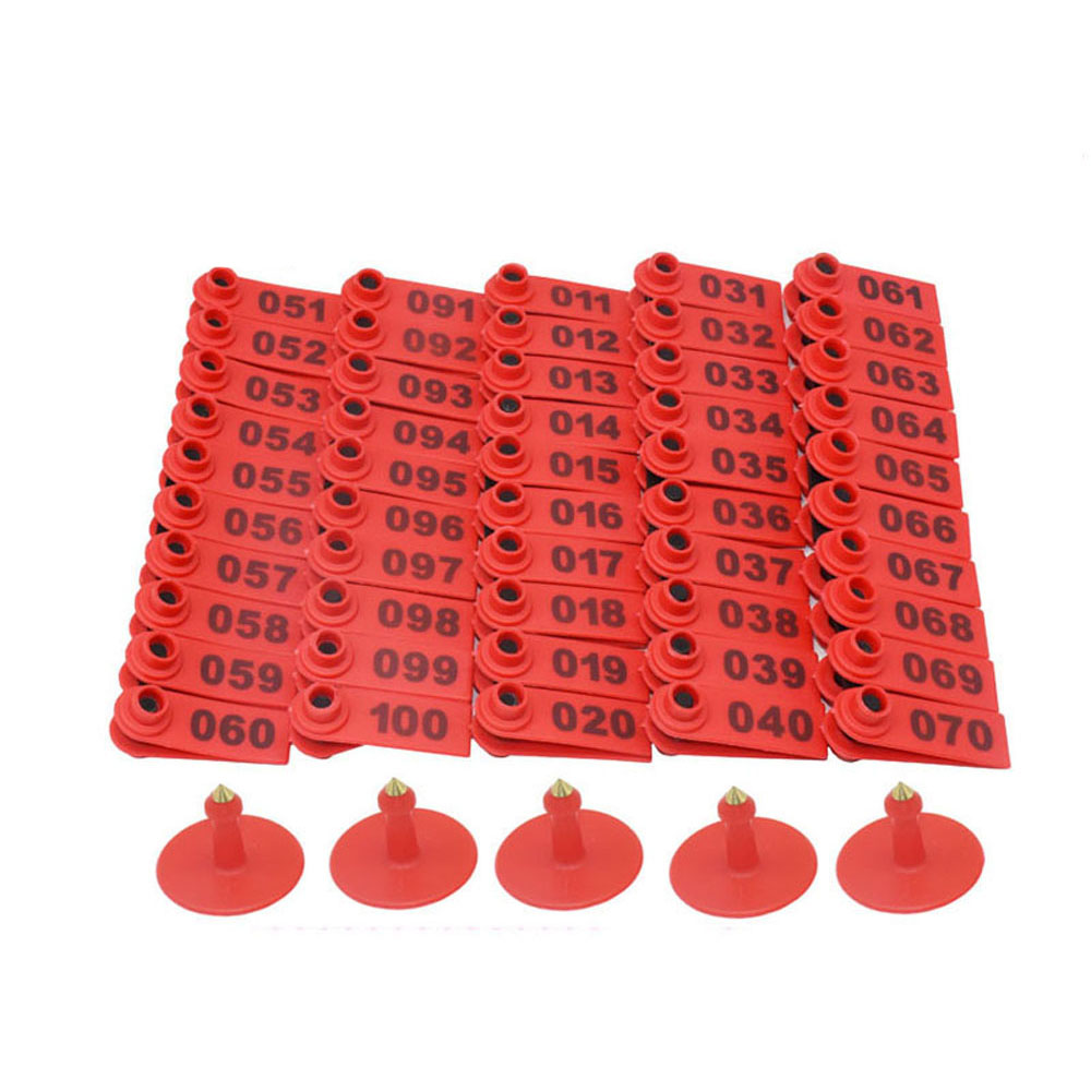 Número 001-100, tarjeta de eti - Livestock Ear Tag reseña y precio