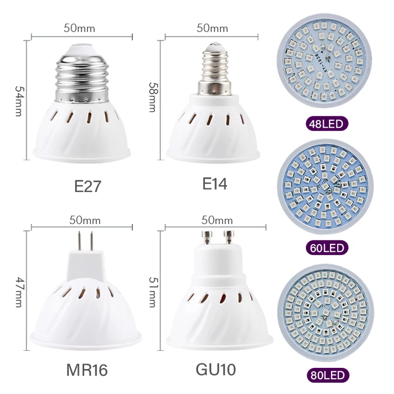 Luz LED de cultivo de espectro - Hydroponic Nft Channel reseña y precio